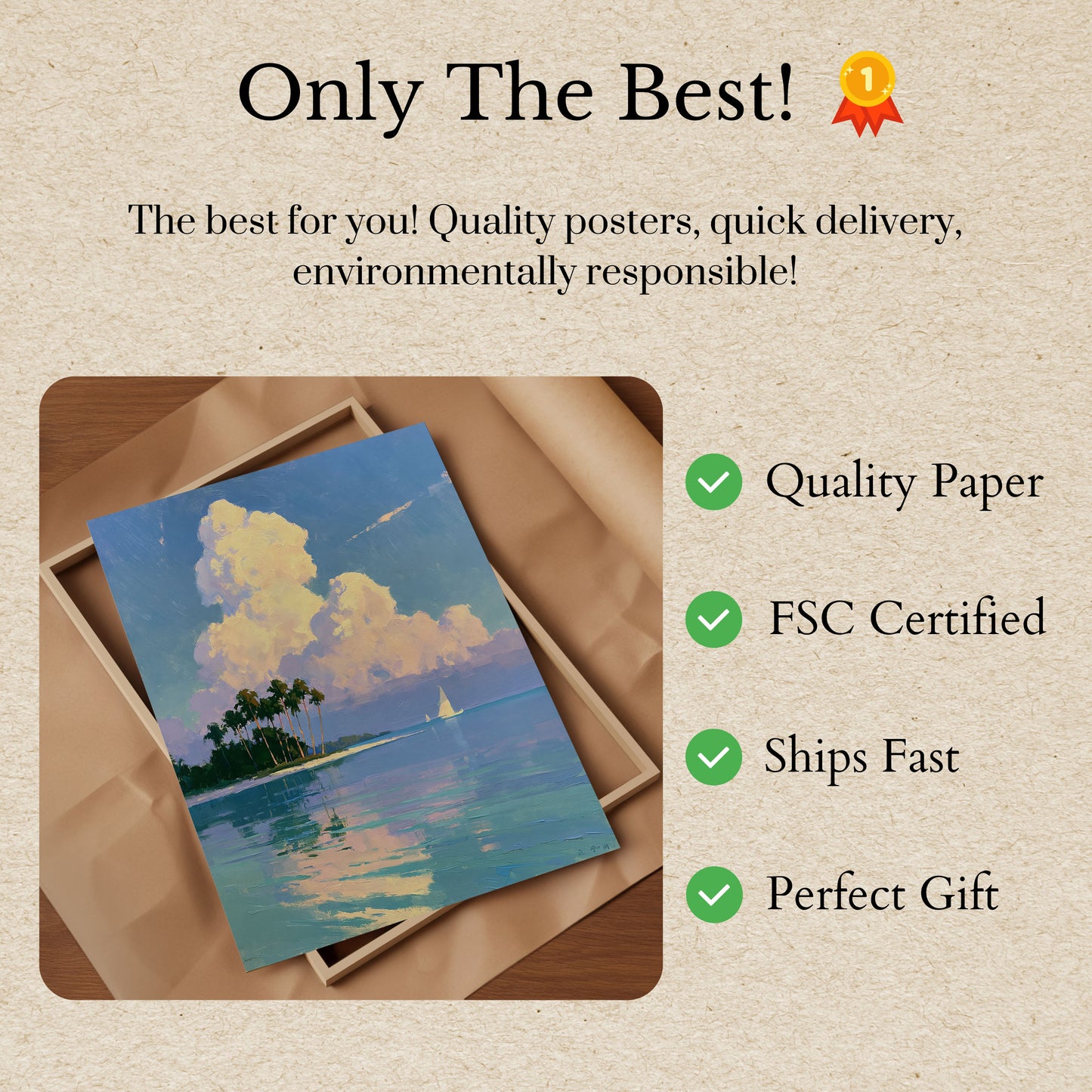 Tropical Island Paradise Plakat