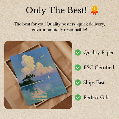 Tropical Island Paradise Plakat