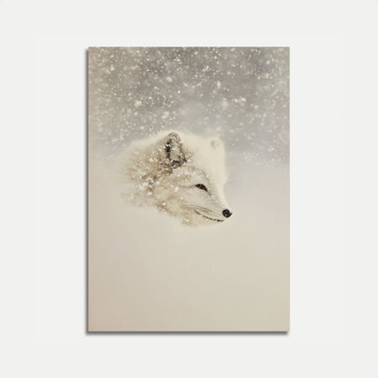 Arktisk Ræv i Sne Plakat