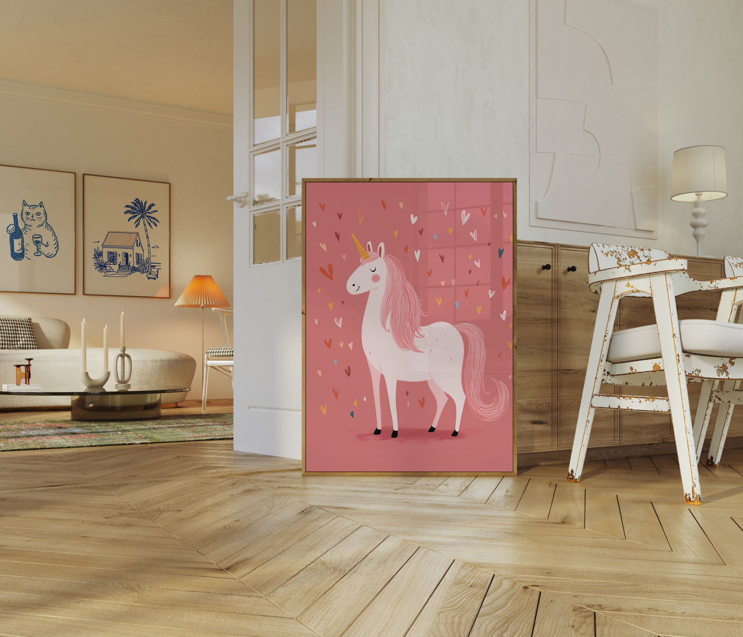 Magisk Rosa Enhörningsposter