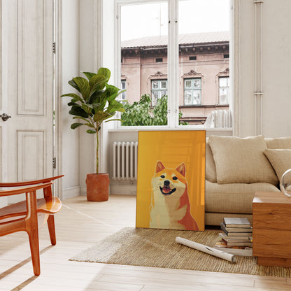 Glad Shiba Inu Hundaffisch
