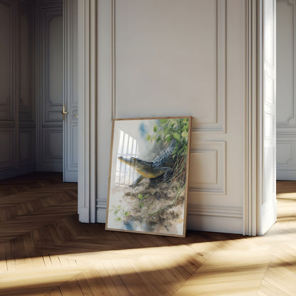 Póster de acuarela de Ancient Predator