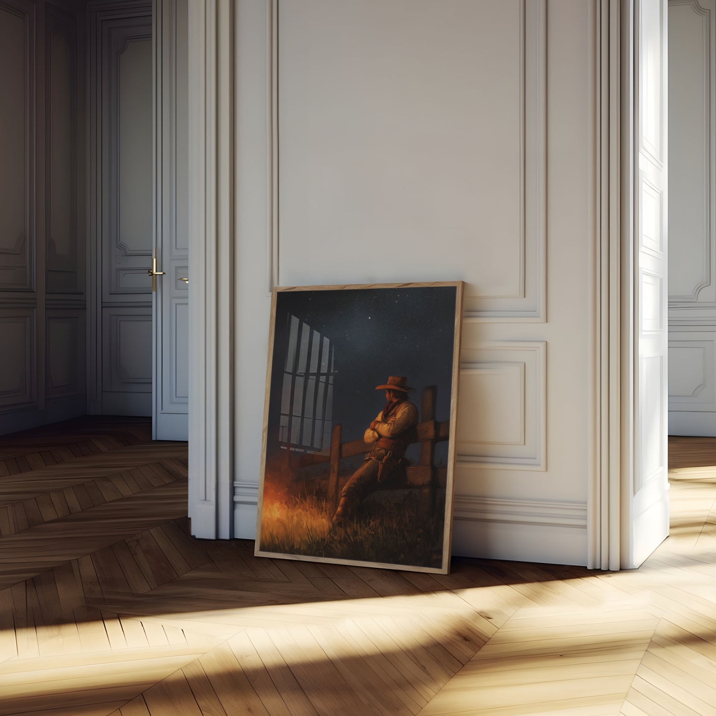 Lone Cowboy Night Vigil Poster