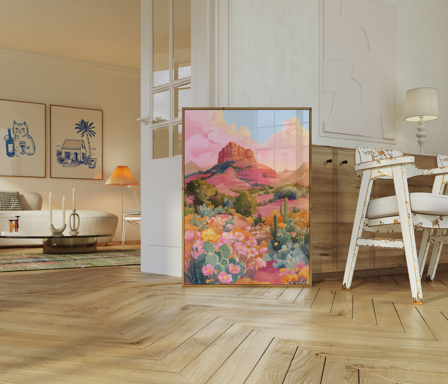 Desert Bloom Magic Poster