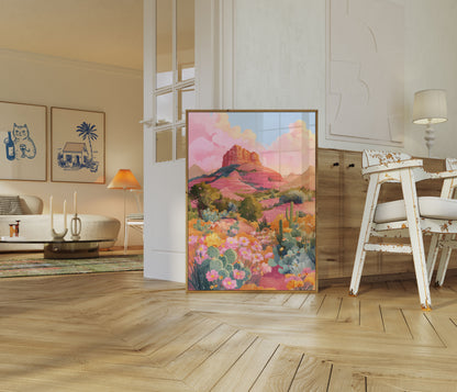 Desert Bloom Magic Poster