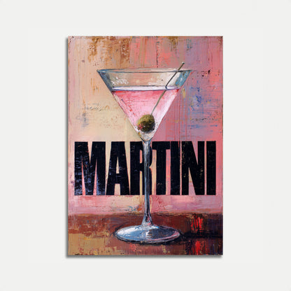 Classic Martini Cocktail Poster