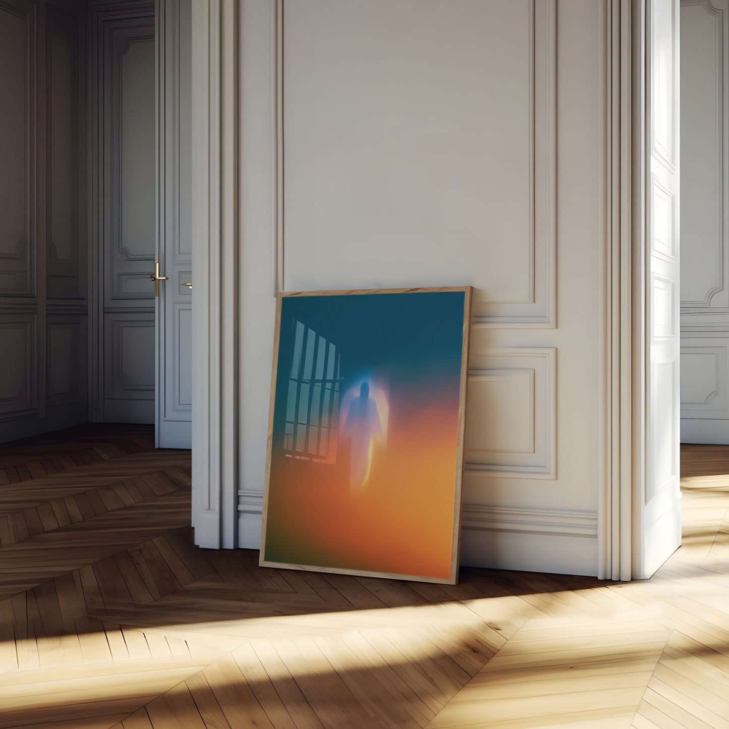 Spiritual Light Silhouette Poster