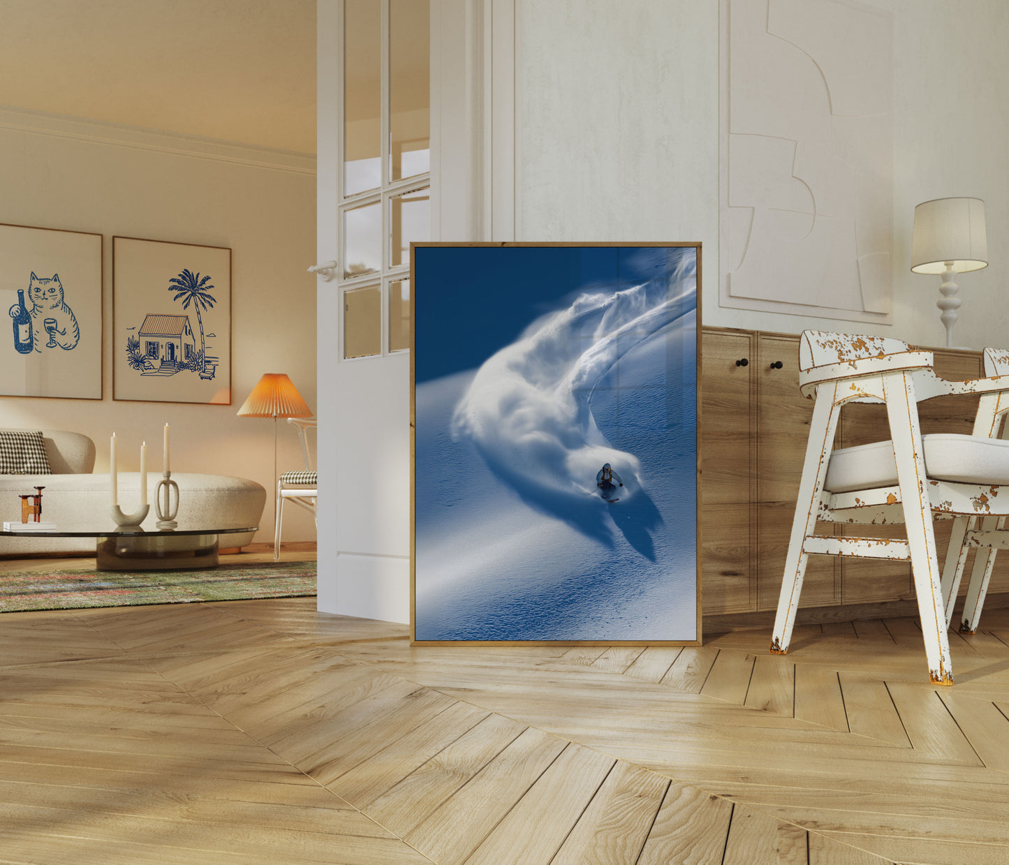 Powder Storm Skiing Poster