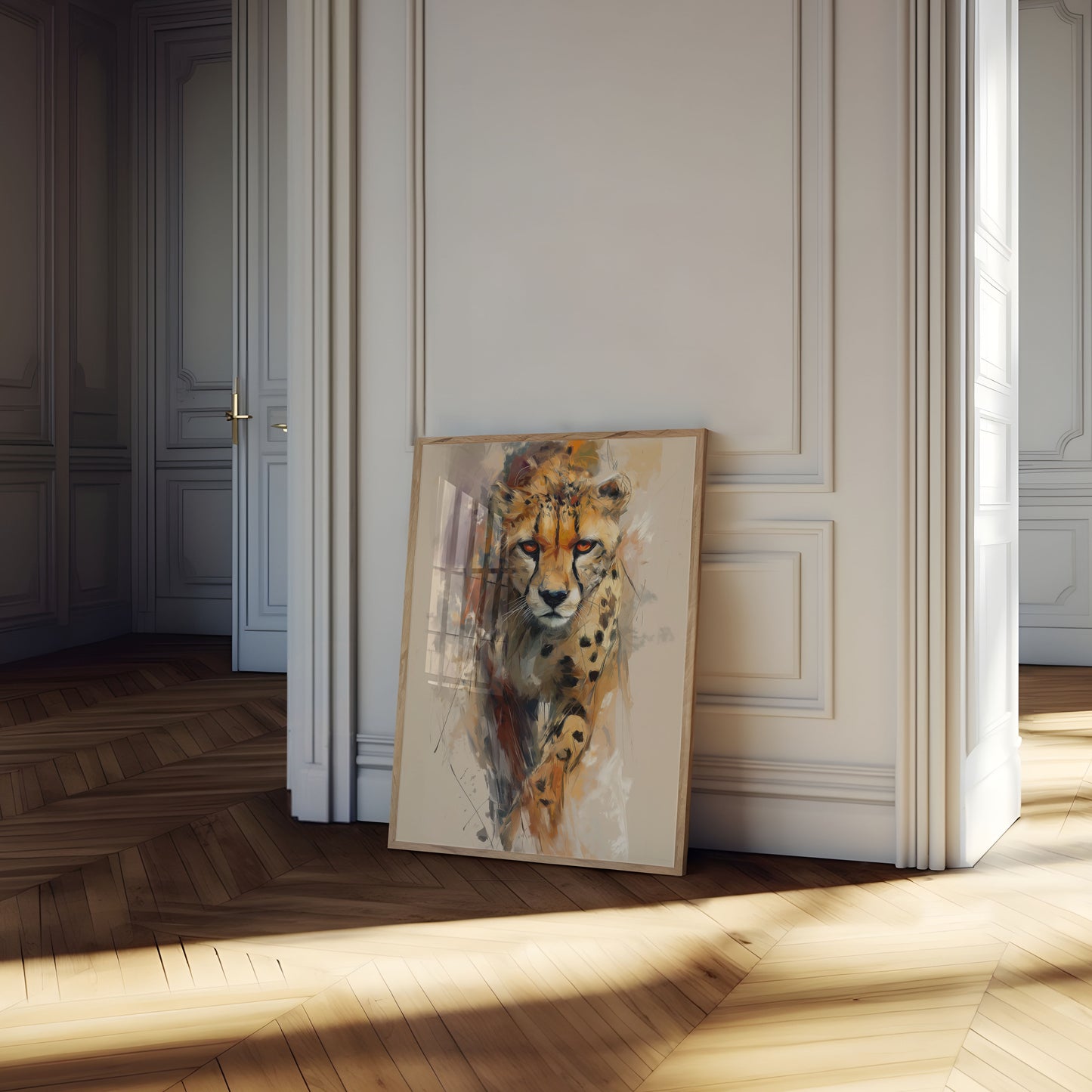 Fierce Gaze Cheetah Poster