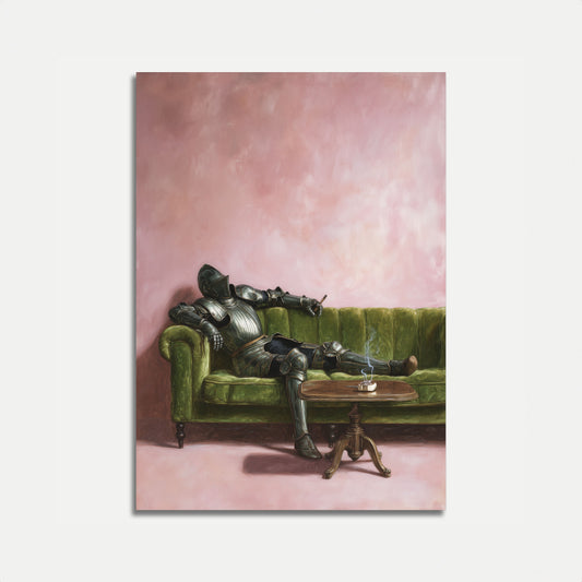 Medieval Knight Relaxing Poster
