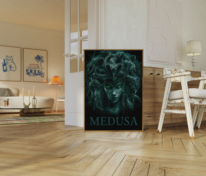 Mýtický fantasy plakát Medúzy