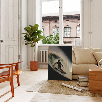 Surf's Celestial Curl Poster