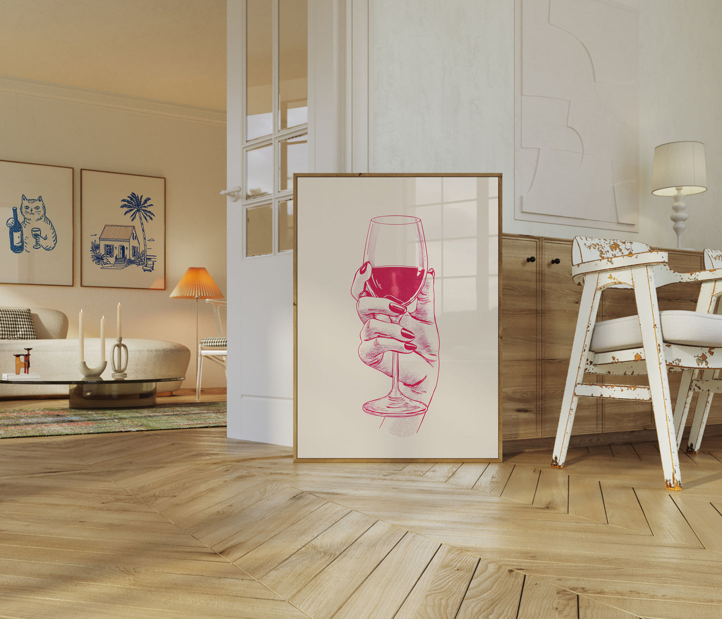 Wine Glass Elegance Poster