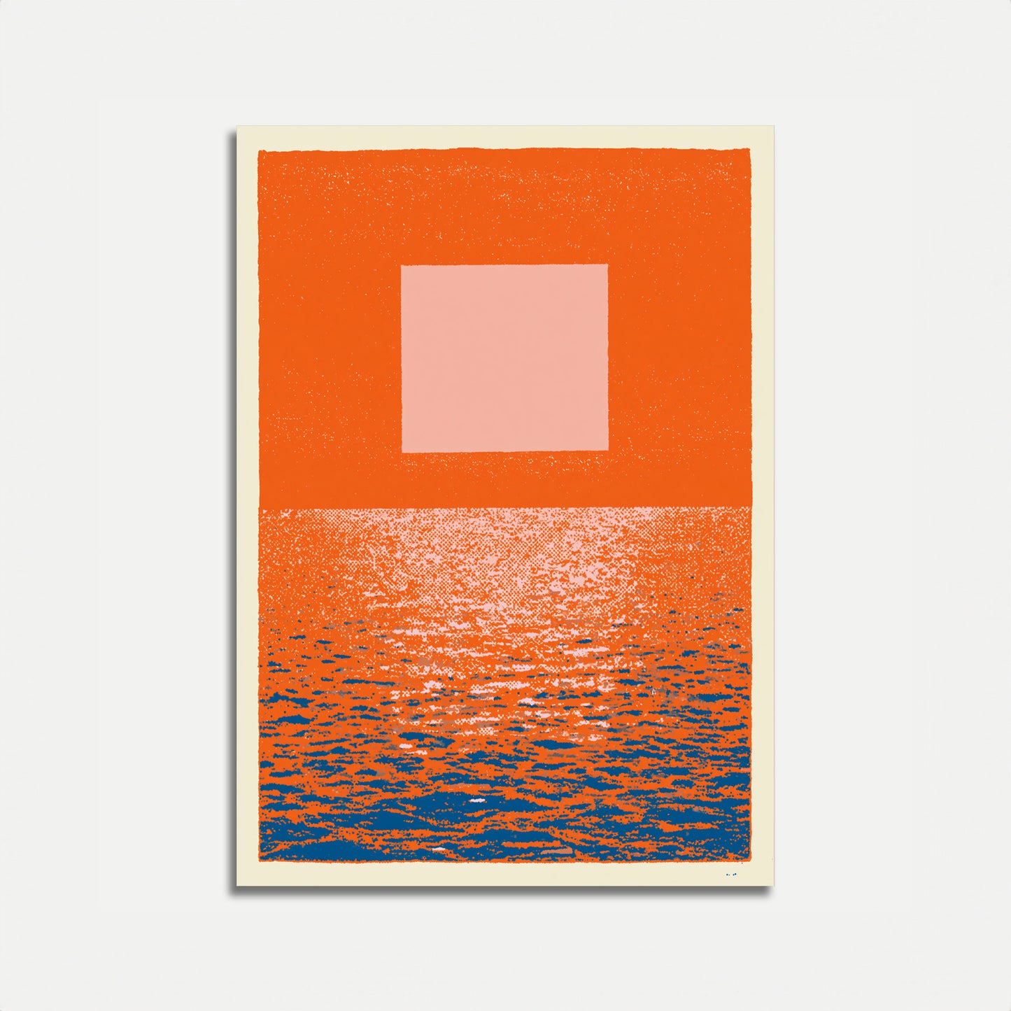 Minimalist Sunset Ocean Poster