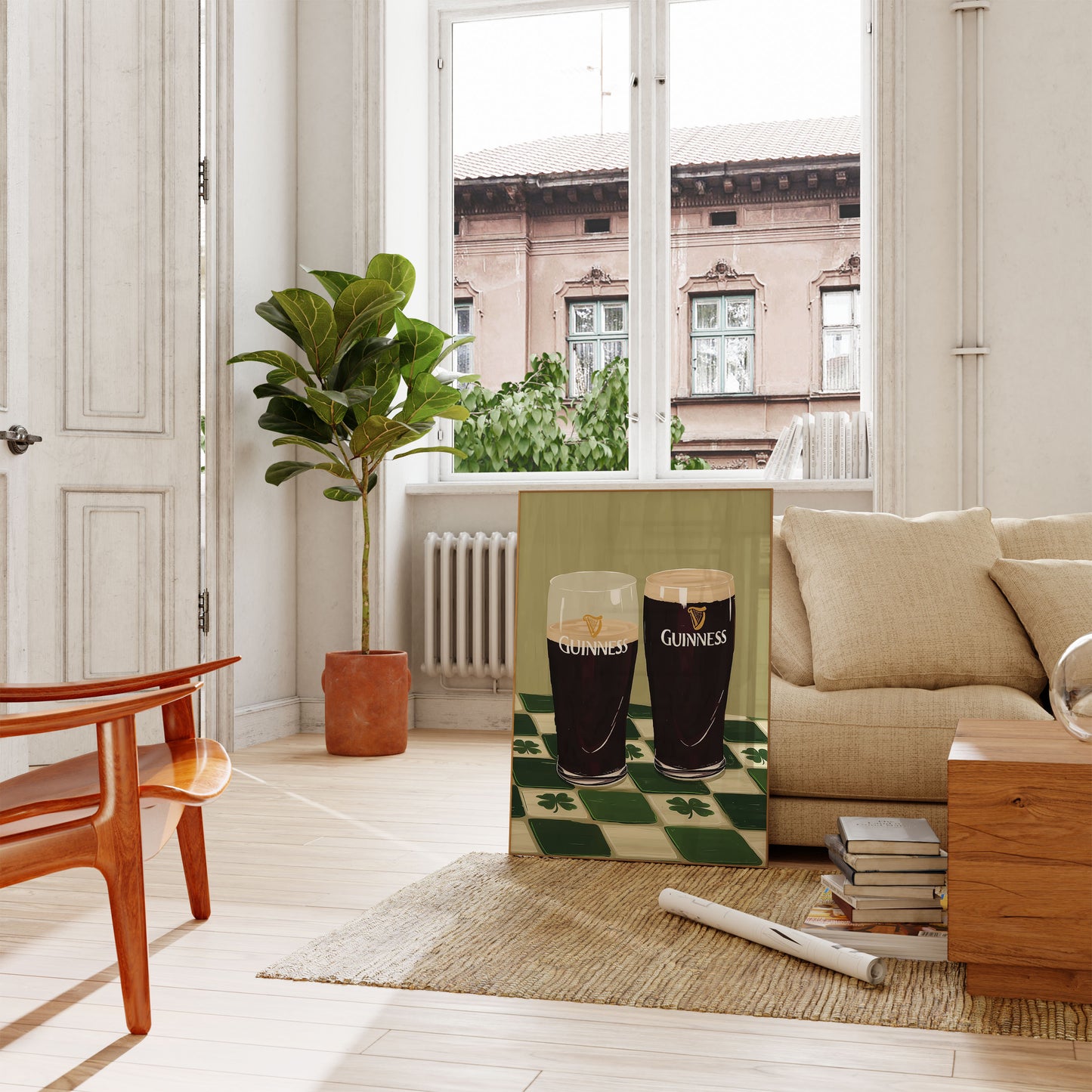 Classic Irish Guinness Bar Art Poster