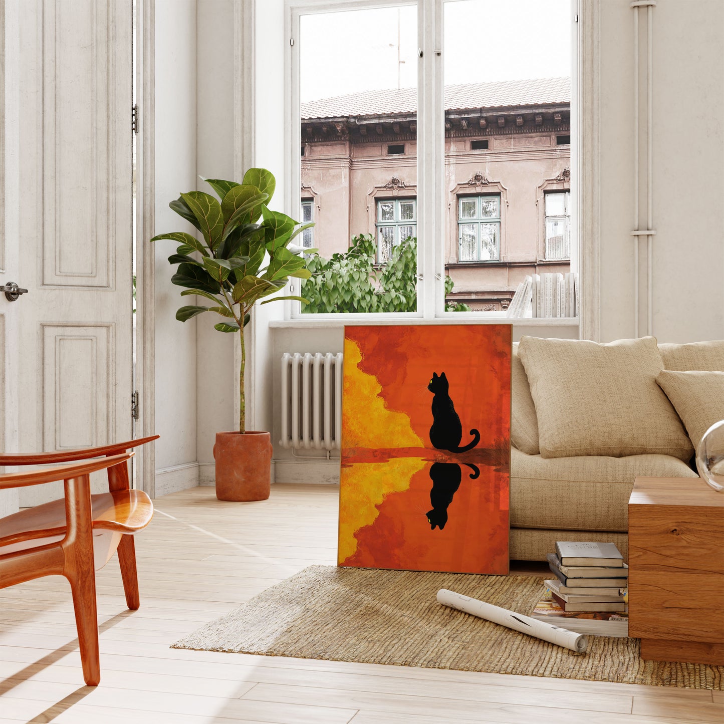 Katte ved Lavaen Plakat