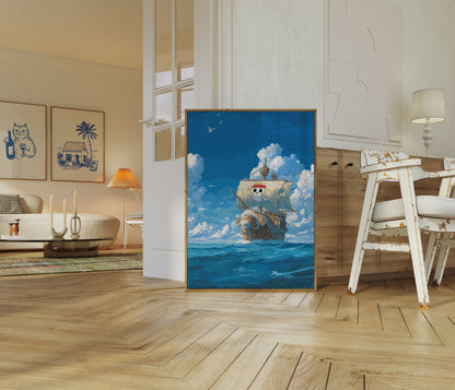 Adventure Bound Pirate Ship Poster