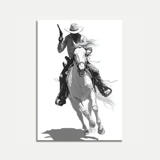 Wilder Westen Revolverheld Poster