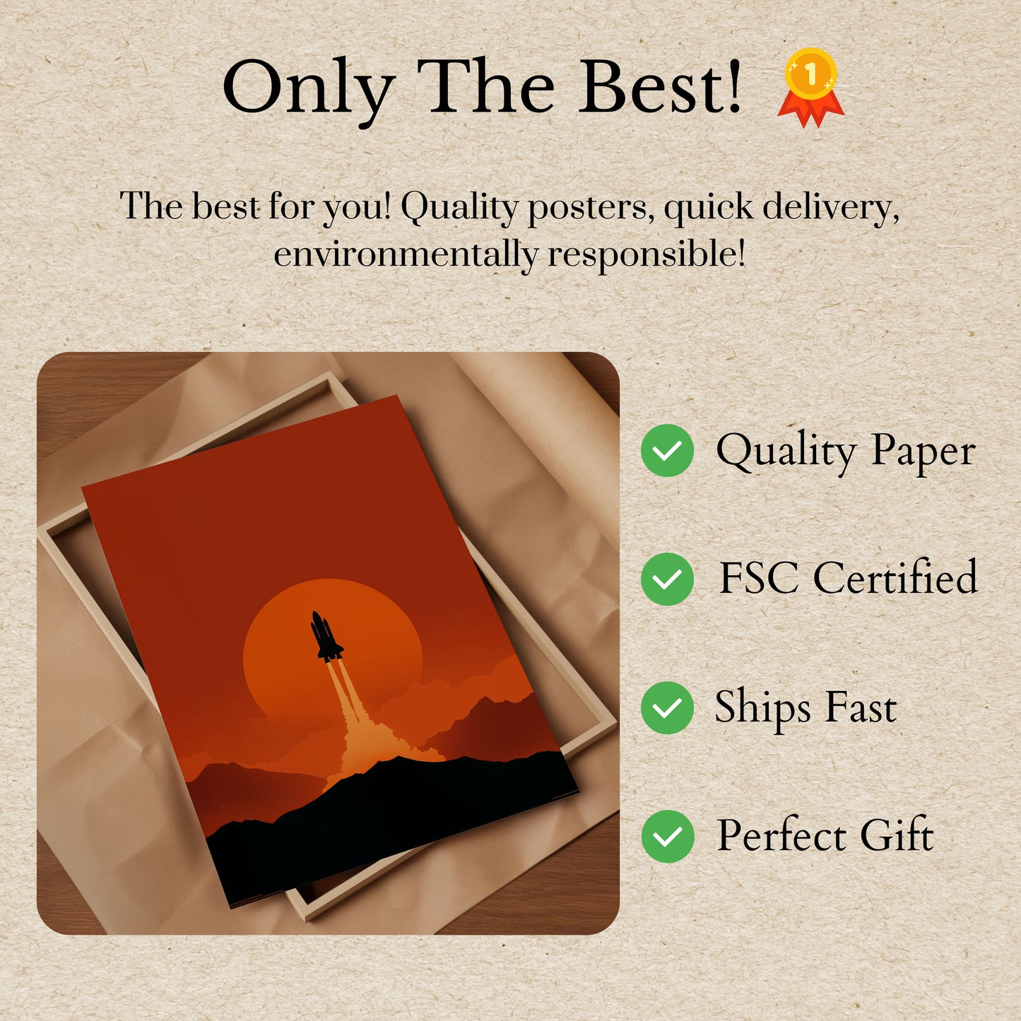 Soloppgang Romferge Plakat