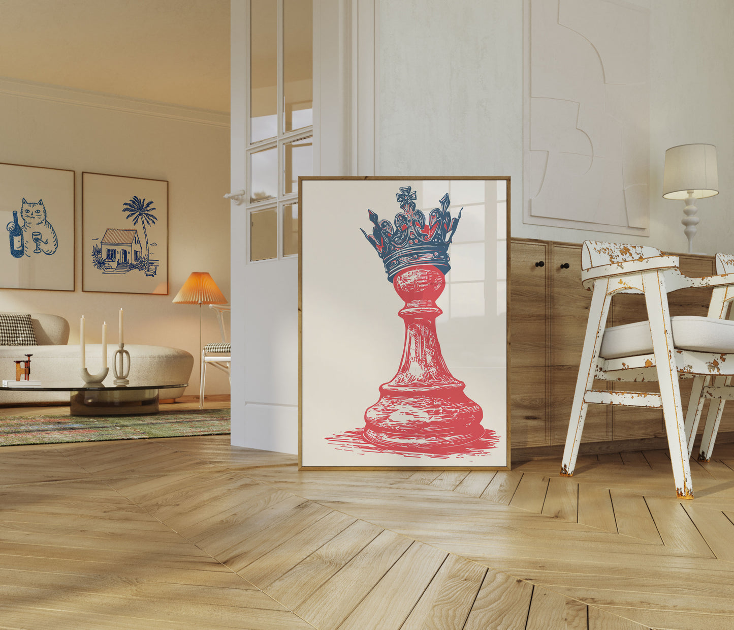 Royal Chess Piece Crown Poster