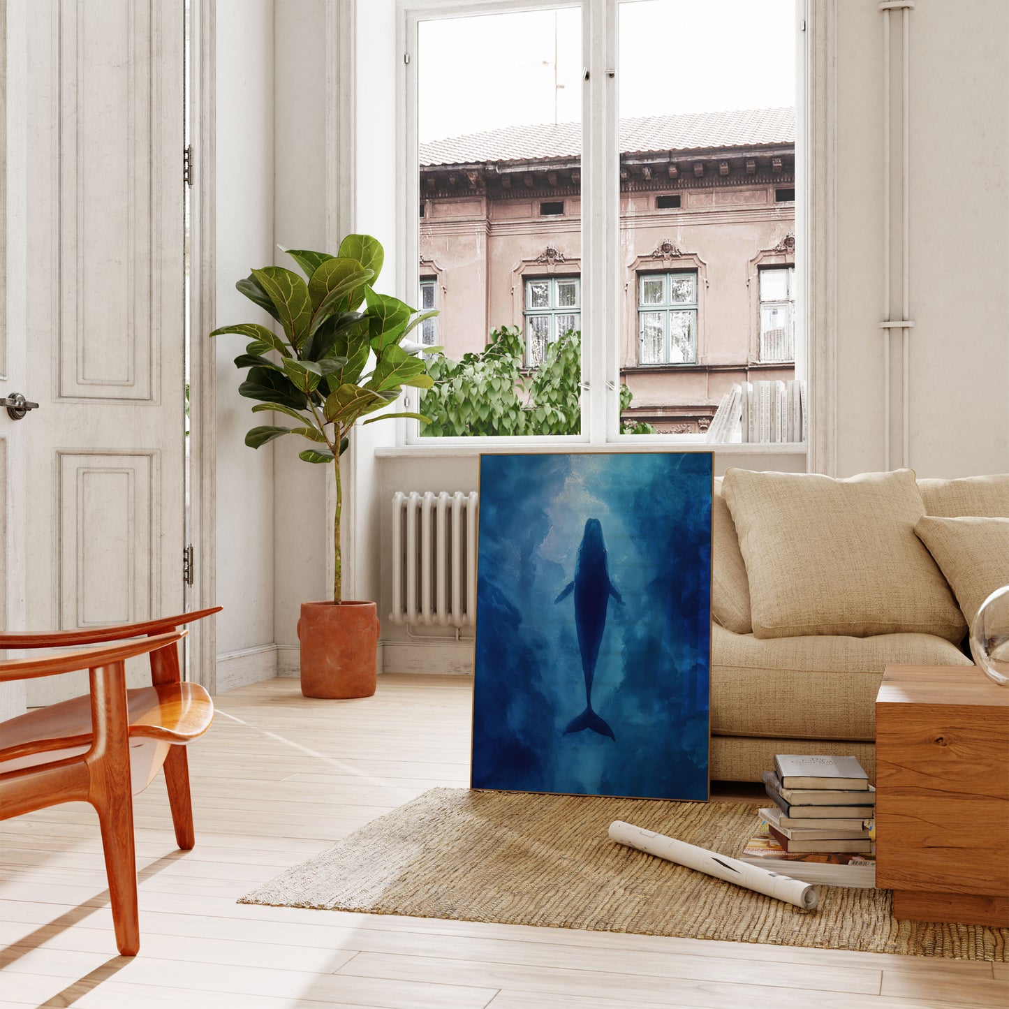 Wal steigt ins Licht Poster