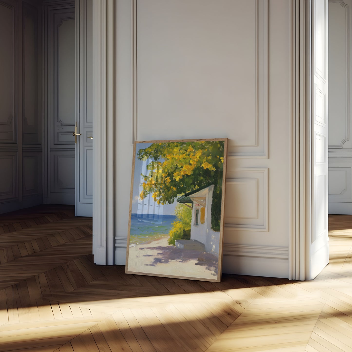 Sunny Coastal Retreat Poster