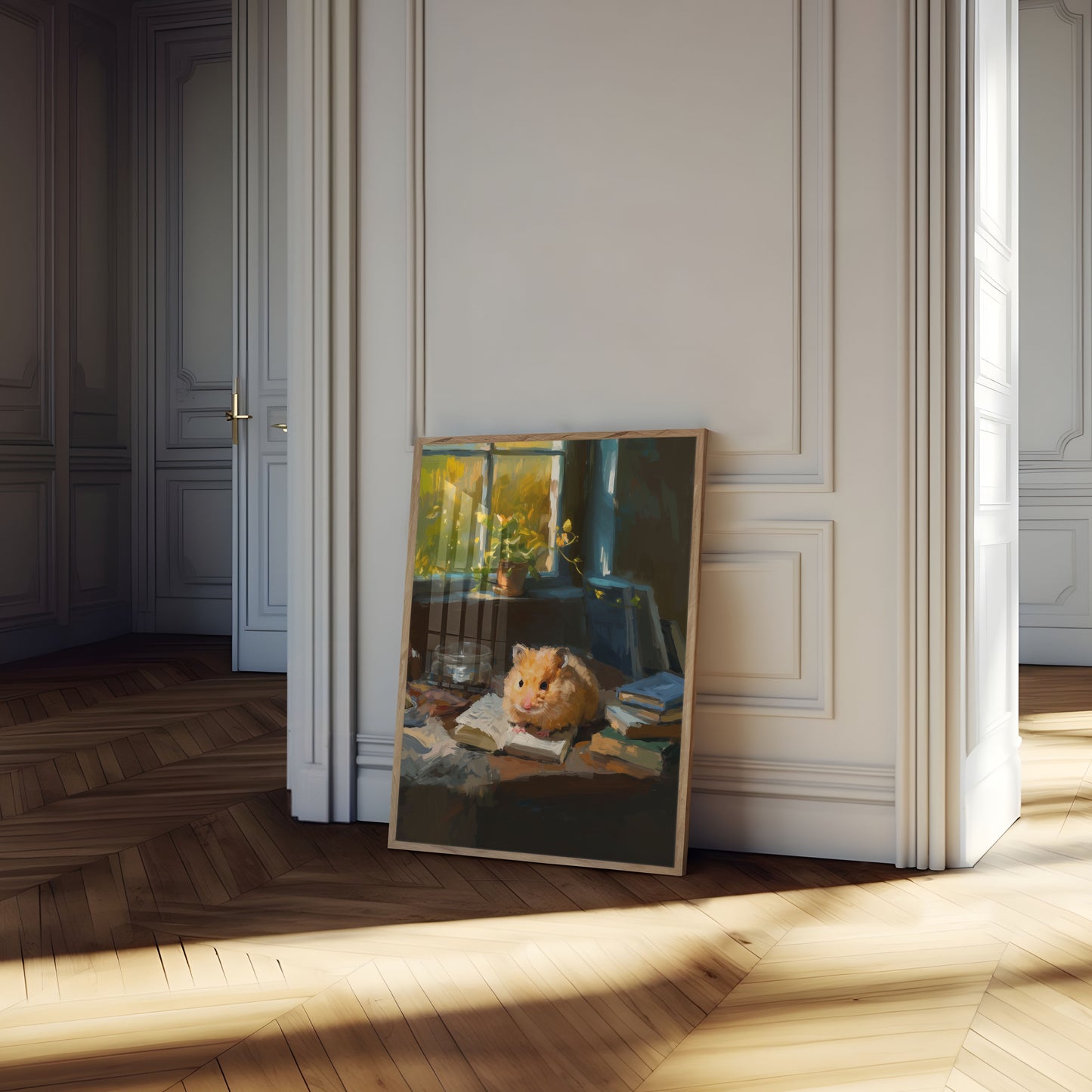 Pilný Křeček na Plakátu ke Čtení