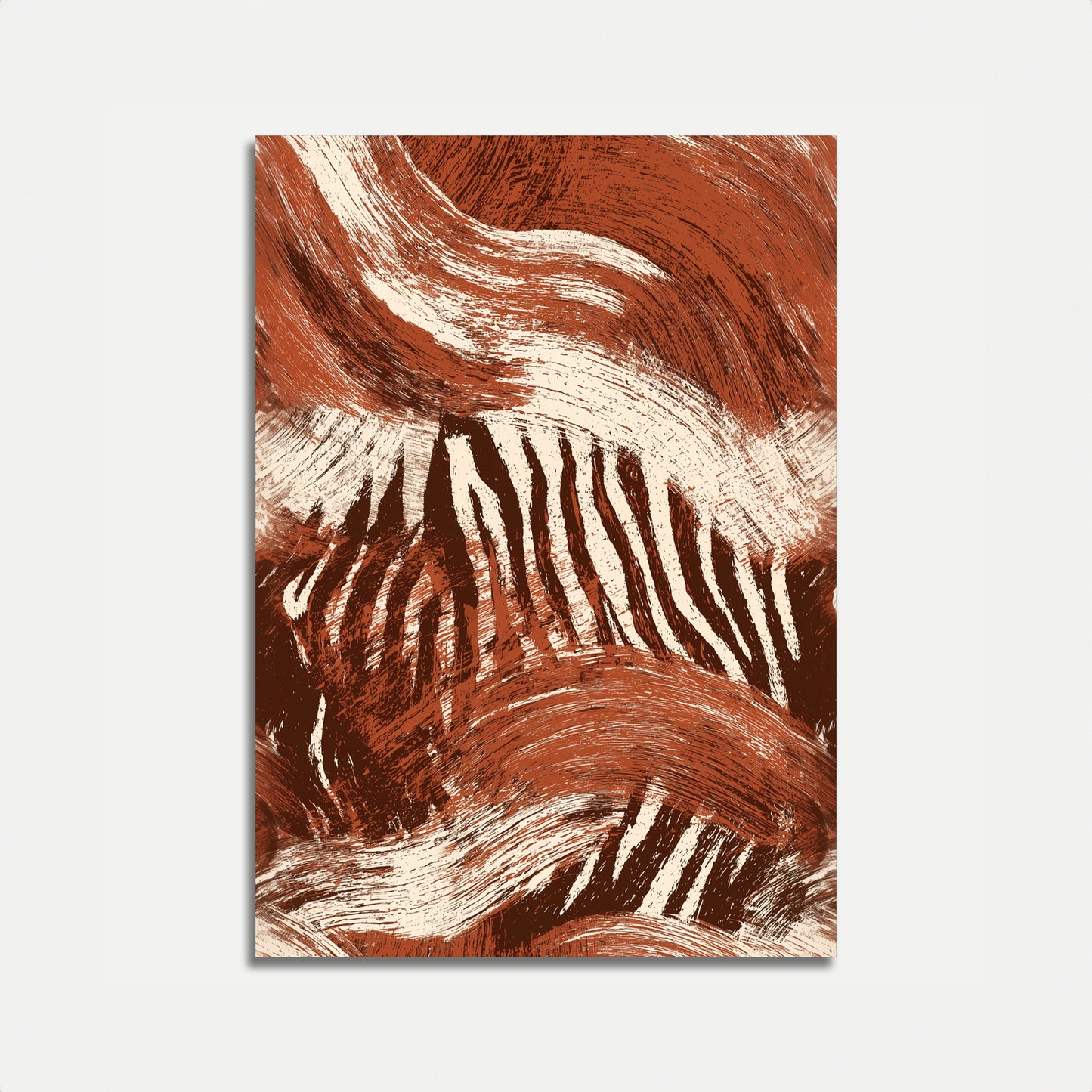 Abstract Zebra Stripes Poster