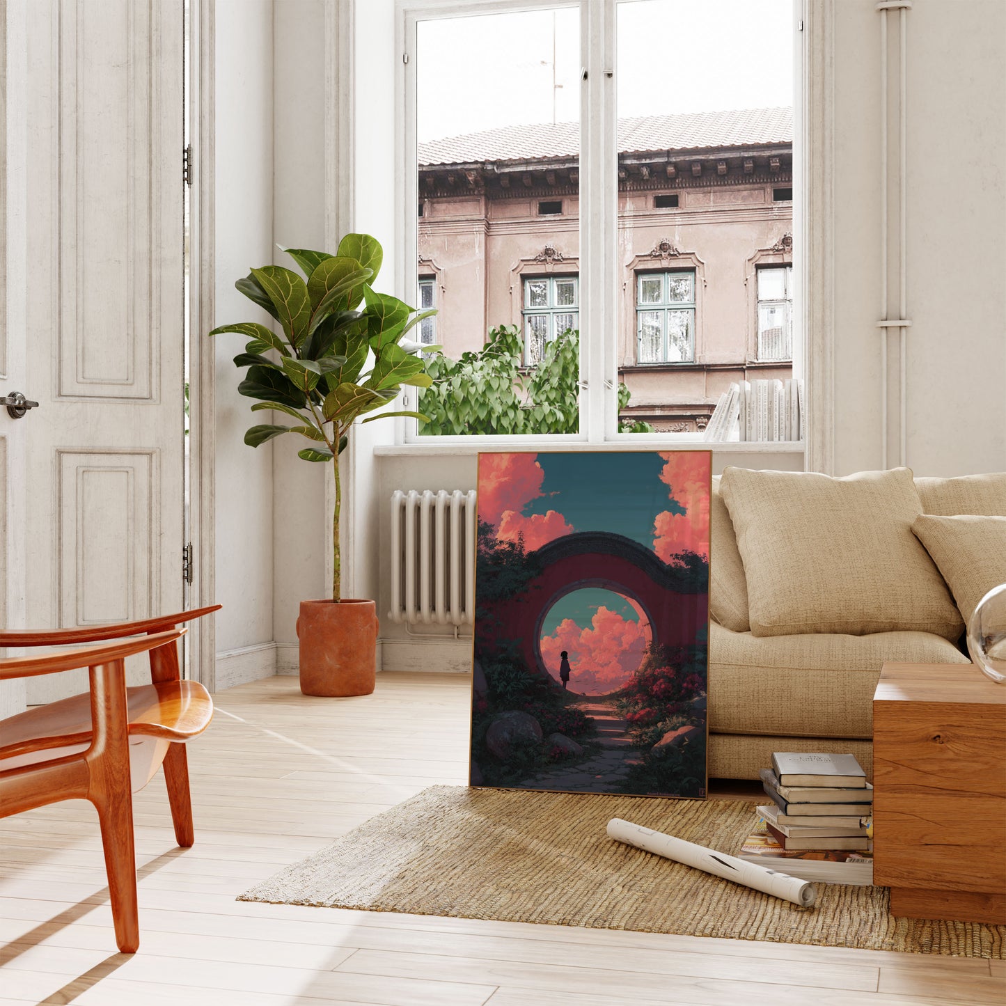 Mystical Garden Portal Poster