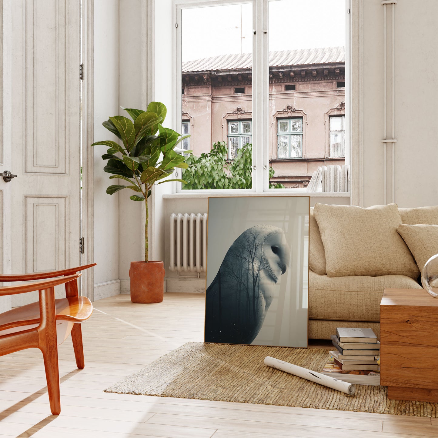 Owl Forest Spirit Poster
