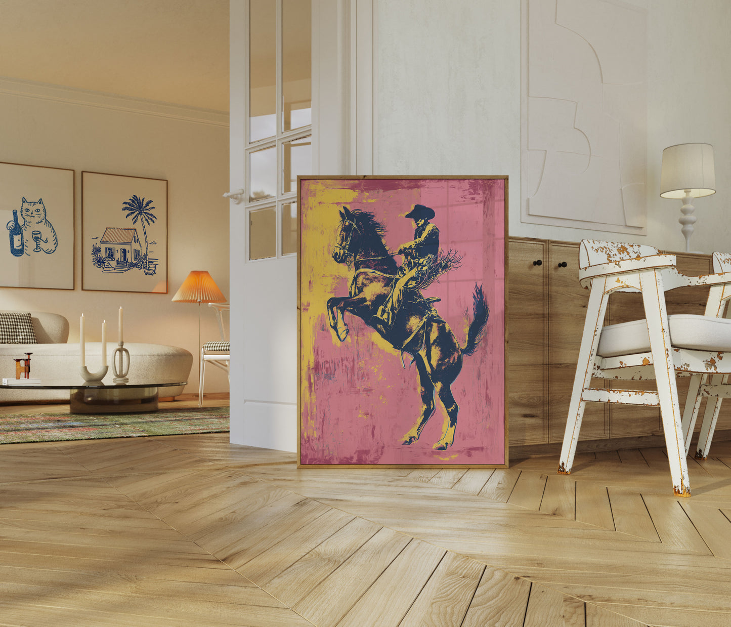 Bronco Rodeo Vilda Västern Affisch