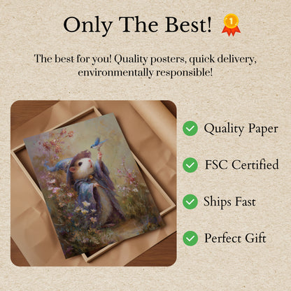 Magische Tovenaar Hamster Fantasie Poster