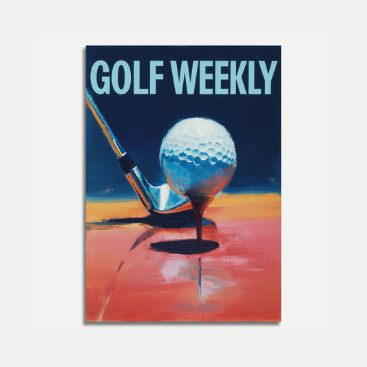 Affiche artistique de Golf Weekly