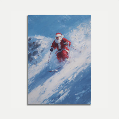 Kerstman's Ultieme Ski-Avontuur Poster