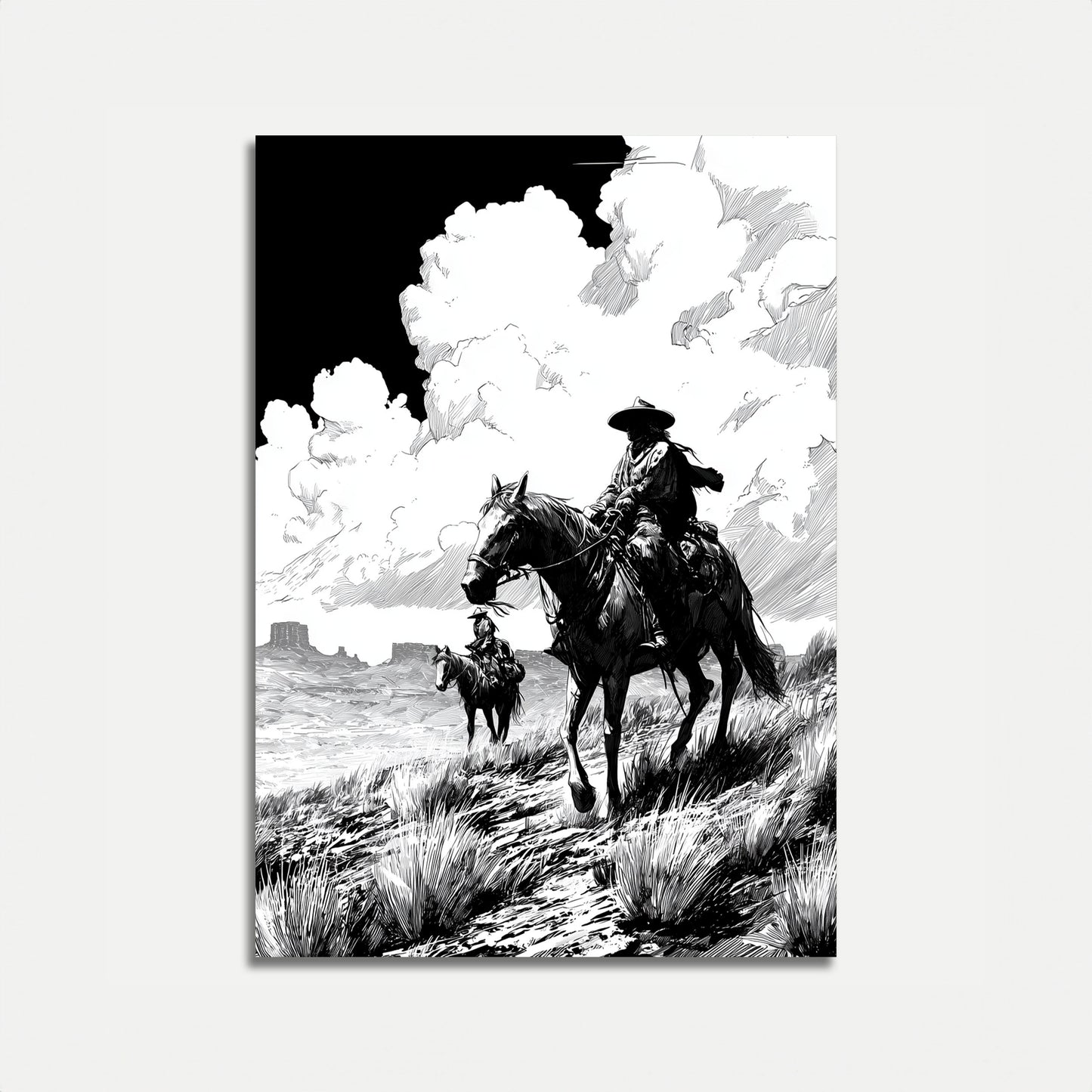 Reiter der Westlichen Ebenen Poster
