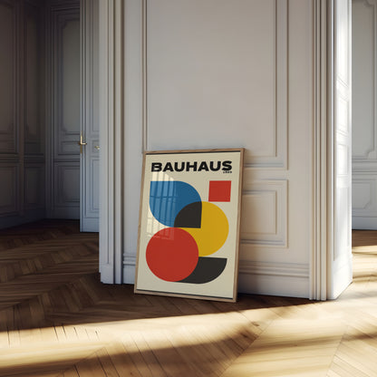 Bauhaus Geometric Abstract Poster