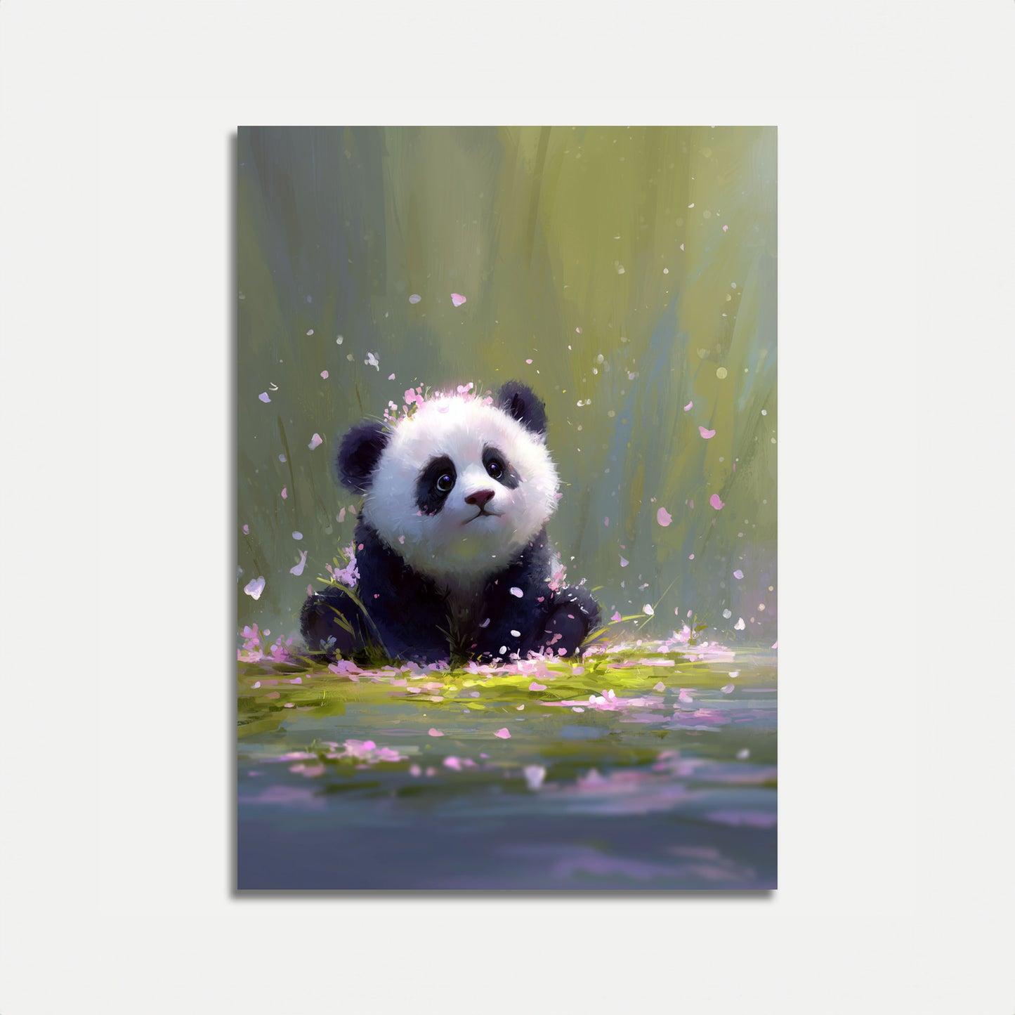 Cherry Blossom Panda Poster