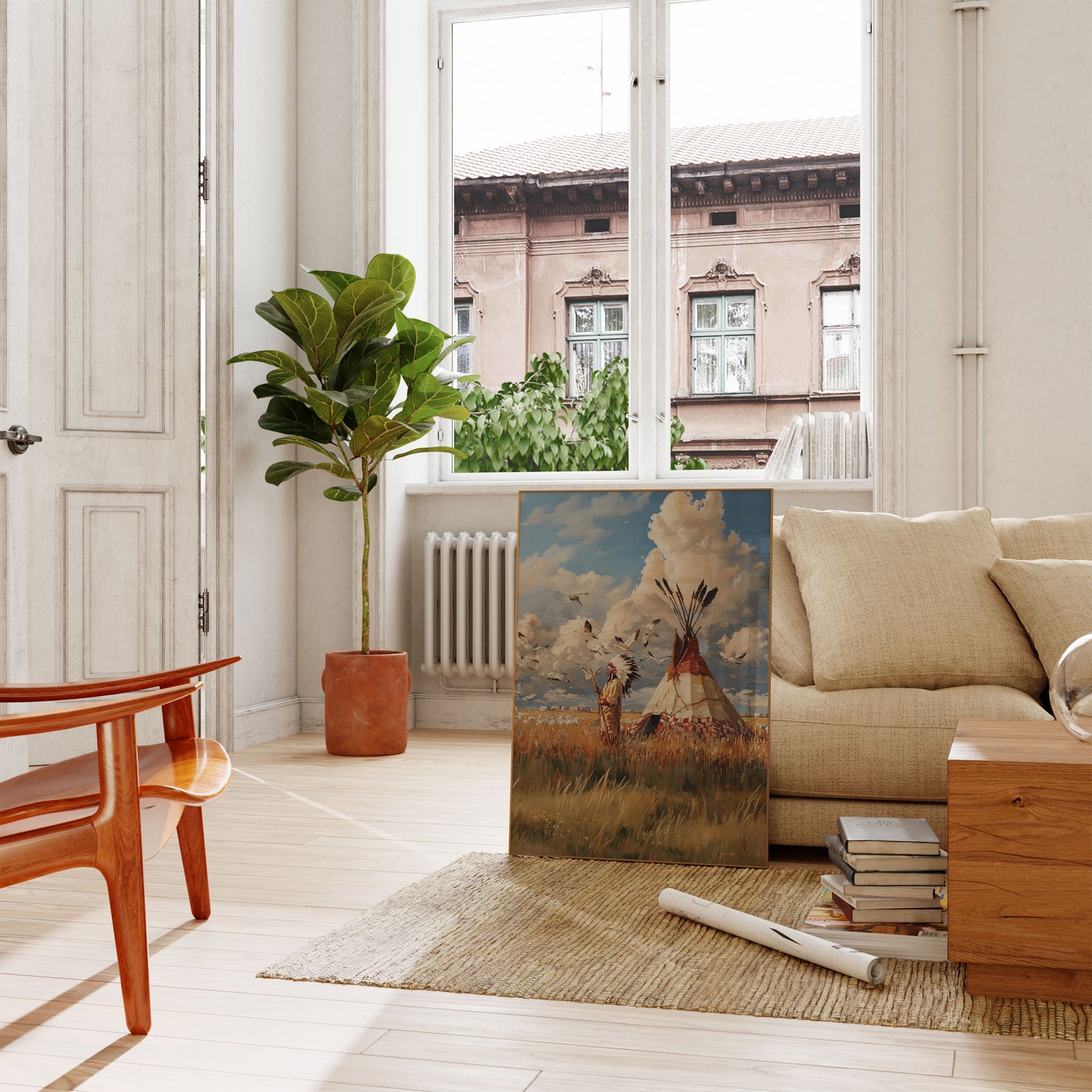 Prairie Spirit Native American Poster