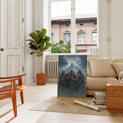 Thunderous Viking Warriors Poster