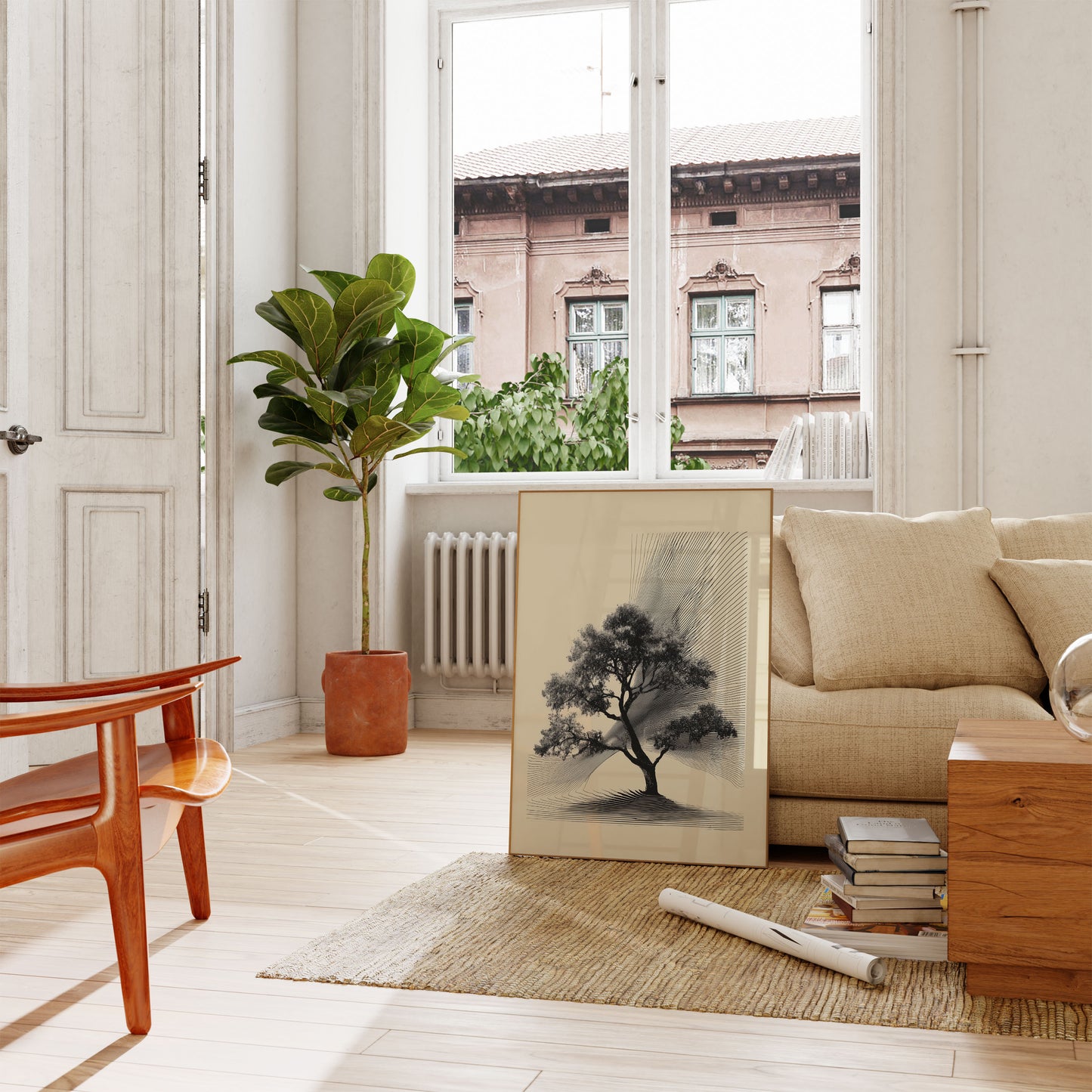 Geometric Nature Harmony Poster