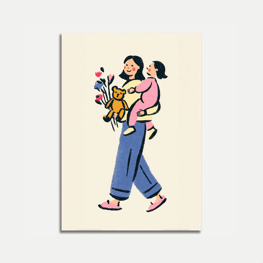 Mother and Child Embrace Poster