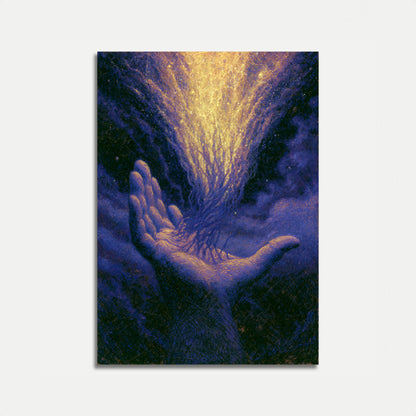 Goddelijk Licht Door Handen Poster