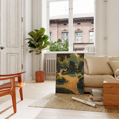 Zen Tuin Landschap Poster