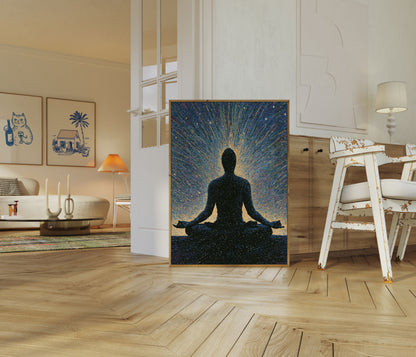 Meditation in Cosmic Light Poster