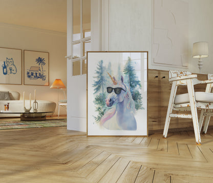 Poster della Foresta dell'Unicorno Fantastico