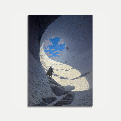 Warrior's Journey Through Stone Poster