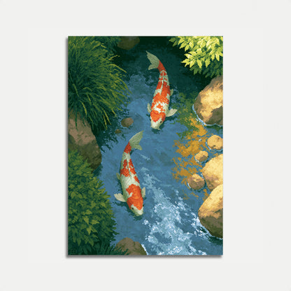 Pesce Koi nel Poster del Torrente