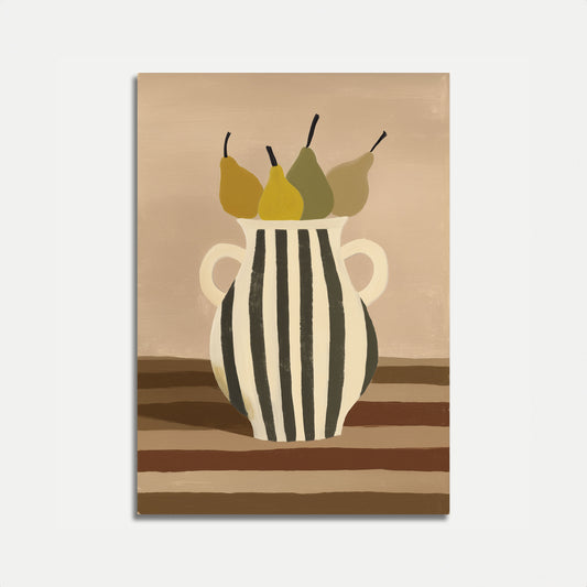 Vintage Pears Still Life Poster