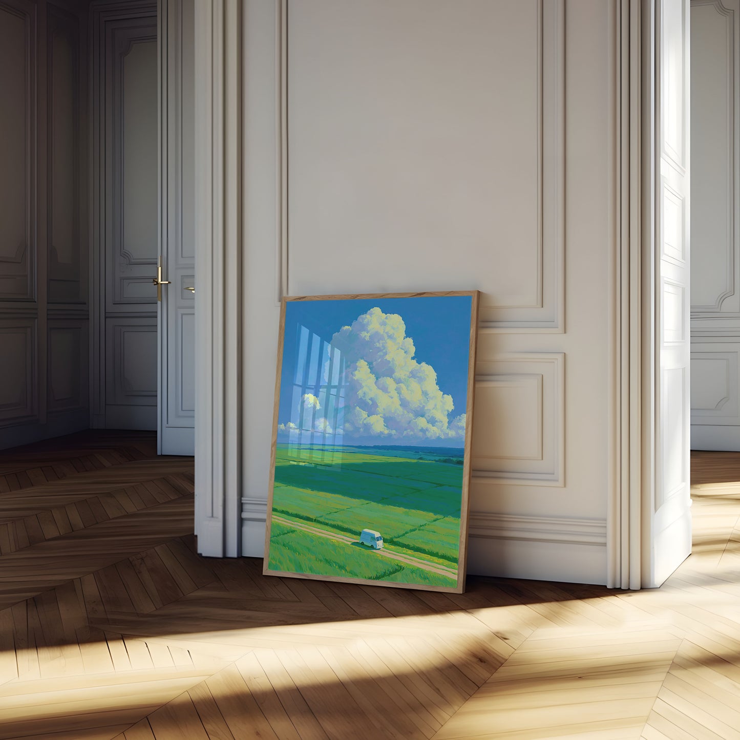 Poster: Viaggio su strada tra dolci colline