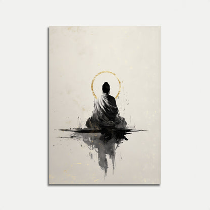 Meditation i Gylden Lys Plakat